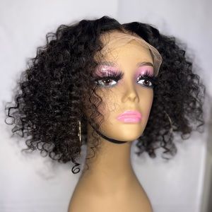 100% Virgin Hair Island Curly 12inch Bob Unit